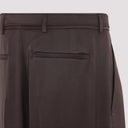 Pantaloni in seta Saint Laurent