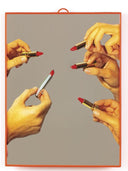 Seletti 'Lipstick' Medium Mirror Septicamide X Inhoder Paper