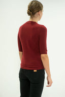 La Rose La Rose Maglia 3/4 Cashmere Bordeaux