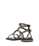 Ash Sandals Black+Gold