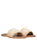 De Siena Shoes Sandals Nude+White