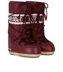 Moon Boot Icon Nylon Burgunder Schneestiefel