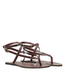 Manebi Sandalen Burgund