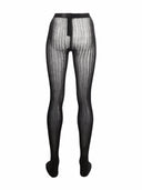 Prada Tights And Socks Women Metallic Fiber Black