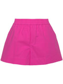 Parosh Elasticated Waist Cotton Shorts
