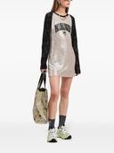 Palm Angels College Palm Sequin Mini Dress