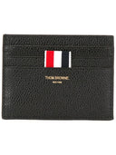 Thom Browne 黑色卵石纹带笔记隔层卡包