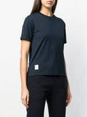 Thom Browne Logo Patch Short Sleeve T Shirt