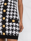 Balmain Paris Abito Corto In Maglia