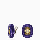 Swarovski Purple/Yellow Dulcis Clip Earrings