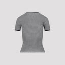 Courreges Houndstooth Contrast T Shirt