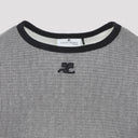 Courreges Houndstooth Contrast T Shirt
