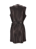 La Rose La Rose Leather Dress Nero