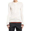 Gucci Ribbed Knit Silk T -skjorte
