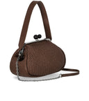 Max Mara Weekend Pasticcino Ere 브라운 클러치 백