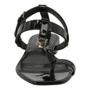 Saint Laurent Cassandra Logo Leather Sandals