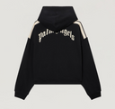 Palm Angels Curved Logo Loose Crop Hoodie