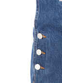 7 For All Mankind Robe Salopette Bleu Foncé Le Blue Avec Détails Menuisier