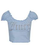 Top cotone succoso logo couture