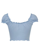 Top cotone succoso logo couture