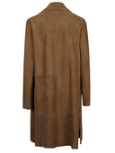 Furling By Giani Suede Midi Coat