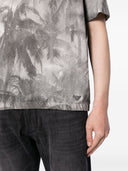Emporio Armani Printed Cotton T Shirt
