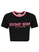 Juicy Couture Dump Him Cotton Cropped T Shirt