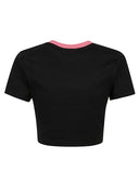 Juicy Couture Dump Him Cotton Cropped T Shirt