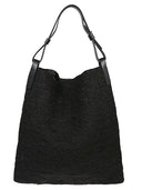 Liviana Conti Raffia And Leather Shoulder Bag