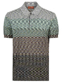 Missoni Tie Dye Print Cotton Polo Shirt
