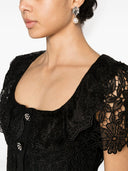Self -Portrait -Spitze Midi Kleid