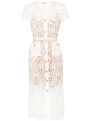 Self Portrait Lace Midi Dress