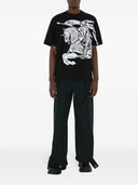 Burberry Ekd Print Cotton T Shirt