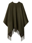 Burberry Check Cape réversible en laine