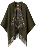 Burberry Check Cape réversible en laine