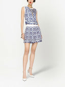 Dolce & Gabbana Silk Top With Maiolica Print