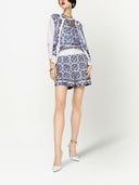 Dolce & Gabbana Silk Top With Maiolica Print