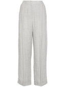 Emporio armani brede ben linned bukser