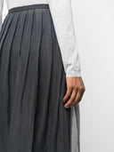 Brunello Cucinelli Silk Midi Rok