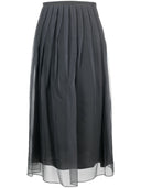 Brunello Cucinelli Silk Midi Rok