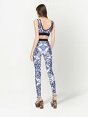Dolce & Gabbana Maiolica Printed Jersey Top