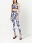 Dolce & Gabbana Maiolica Printed Jersey Top