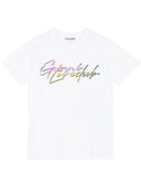 Ganni Multi Love Print Cotton T Shirt