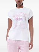 Ganni Cocktail Print Organic Cotton T Shirt