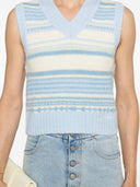 Ganni Striped Wool Vest