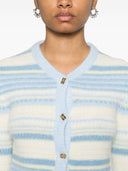 Ganni uldstribet cardigan