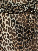 Ganni Leopard Print Shorts