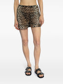 Ganni Leopard Print Shorts