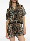 Ganni Leopard Print Bluse