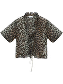 Ganni Leopard Print Bluse